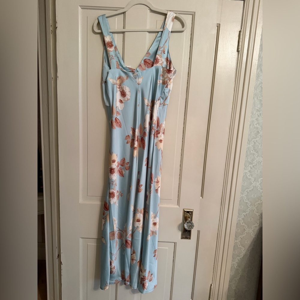 a new day Light Blue Floral Maxi Dress - Picture 5 of 5